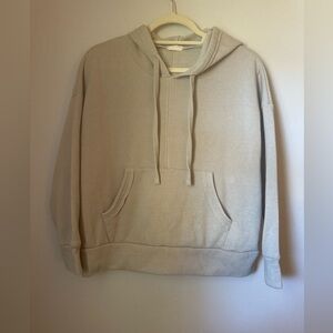 Free People Movement, light beige hoodie, size small, Preowned